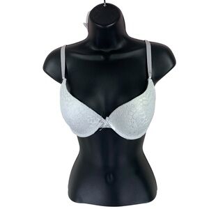Carisma Elegant White Lace Bra – Size 38B